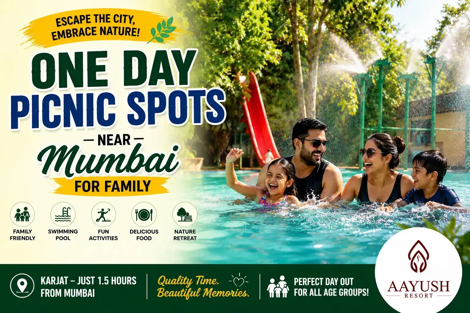 one day picnic spots near mumbai for family